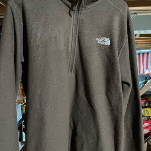 The North Face Men's Zip-Up Sweater in Dark Brown